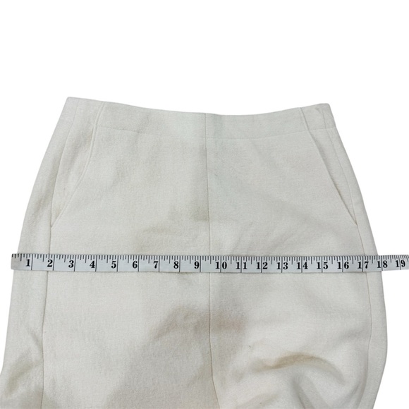 TIBI Wool-blend elegant cream midi skirt NEW - Picture 7 of 8